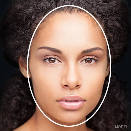 Oval face shape