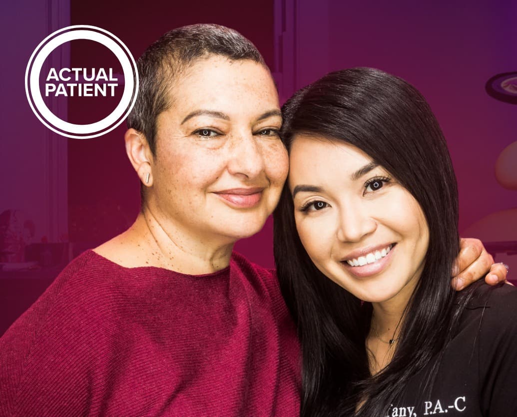 Tiffany, PA-C, Injector and a real patient