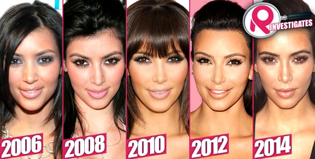 Kim Kardashian progression 2006-2014