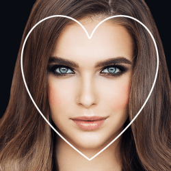 female heart face shape