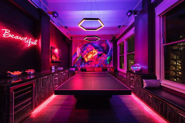 Mabrie Facial Institute Lounge With Ping Pong Table
