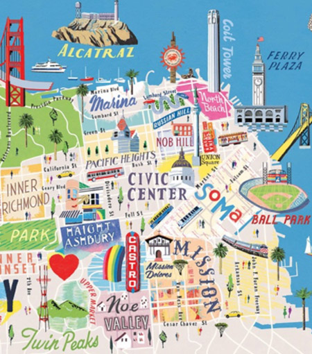 San Francisco's neighborhood map