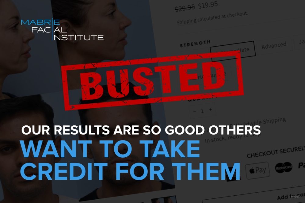 Mabrie Facial Institute before-and-after images being used without permission on another company's website