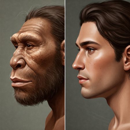 neanderthal brow vs. modern brow