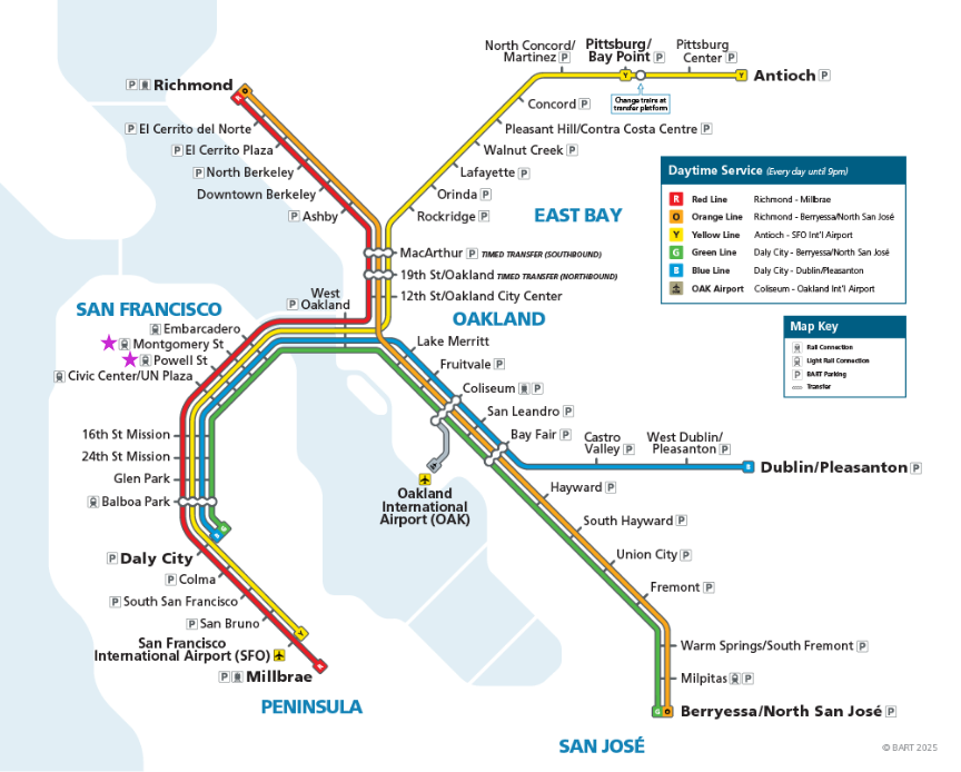BART map
